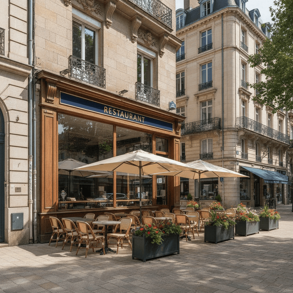 Fast-food 200m² à Nantes : terrasse - licence IV