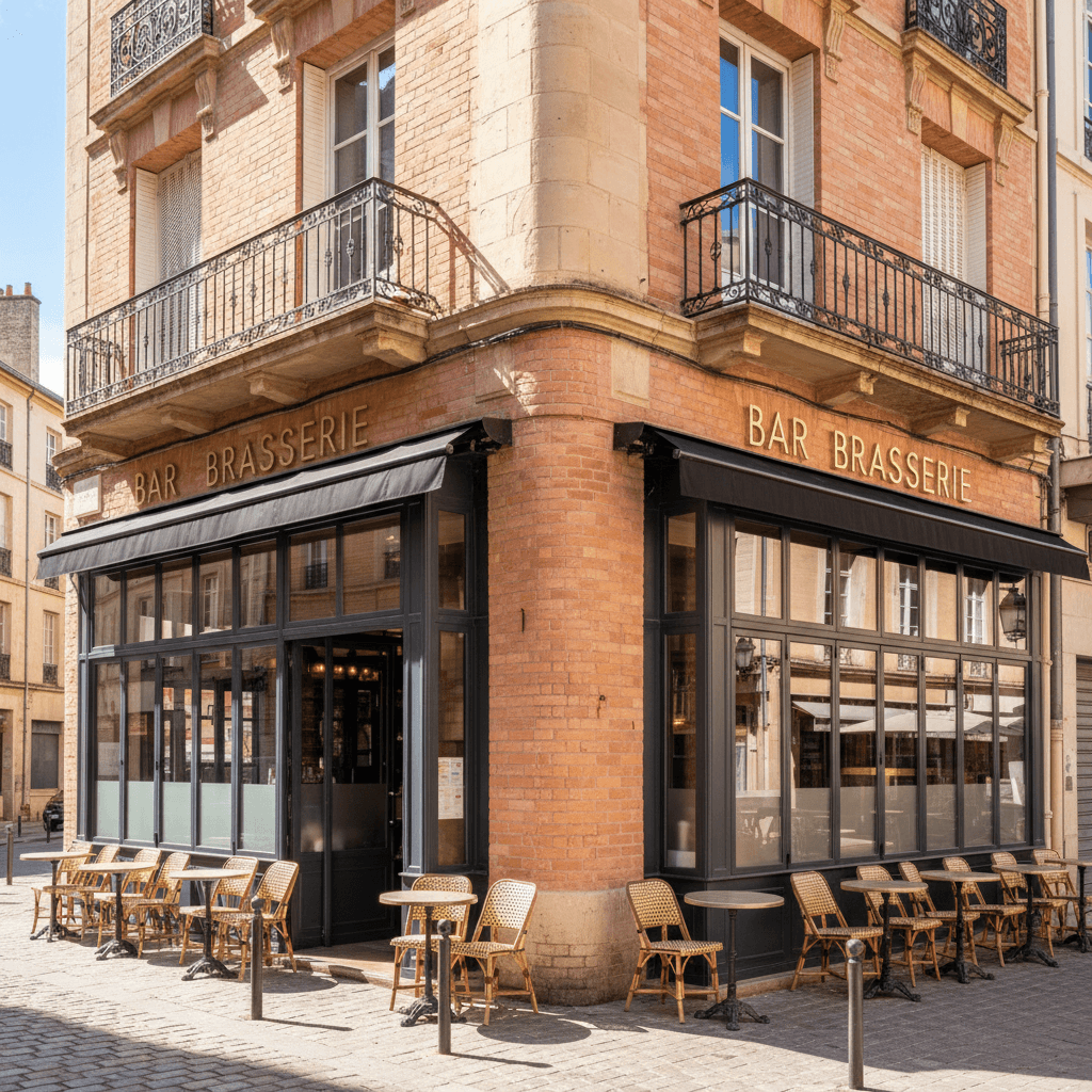Bar-brasserie 225m² à Toulouse : terrasse - licence IV