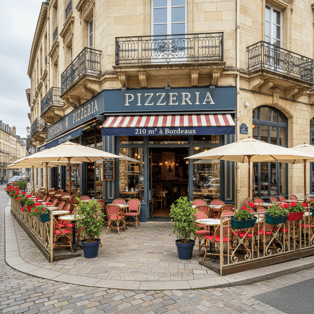 Restaurant 210m² à Bordeaux : terrasse - licence IV