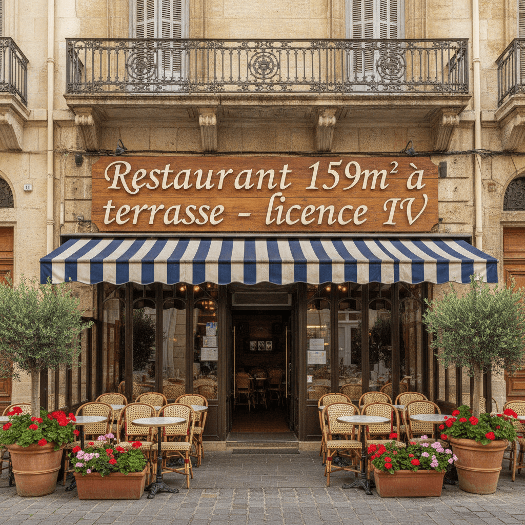 Restaurant 159m² à Marseille : terrasse - licence IV