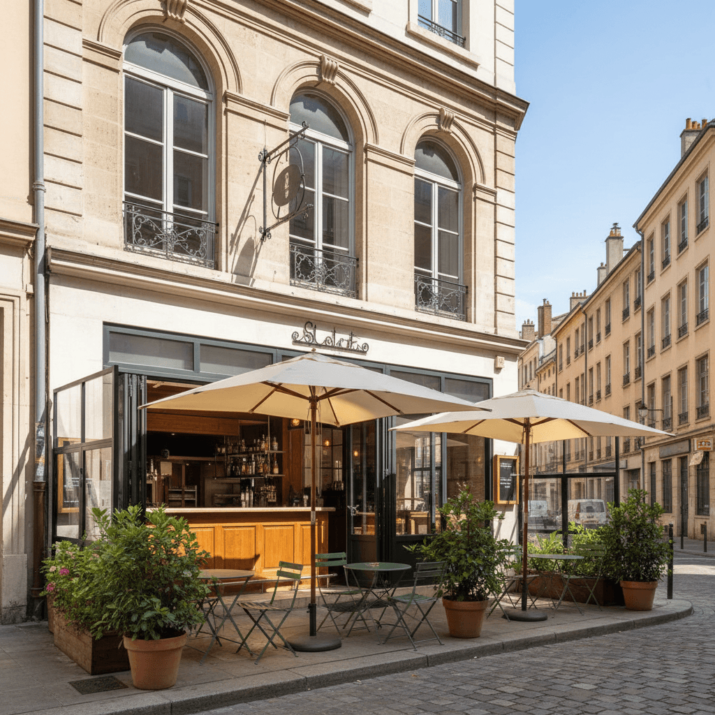 Restaurant 100m² à Lyon : terrasse - licence IV