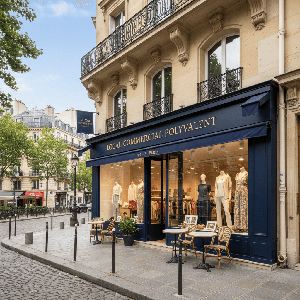 Local Commercial Polyvalent à Paris - 199 m²