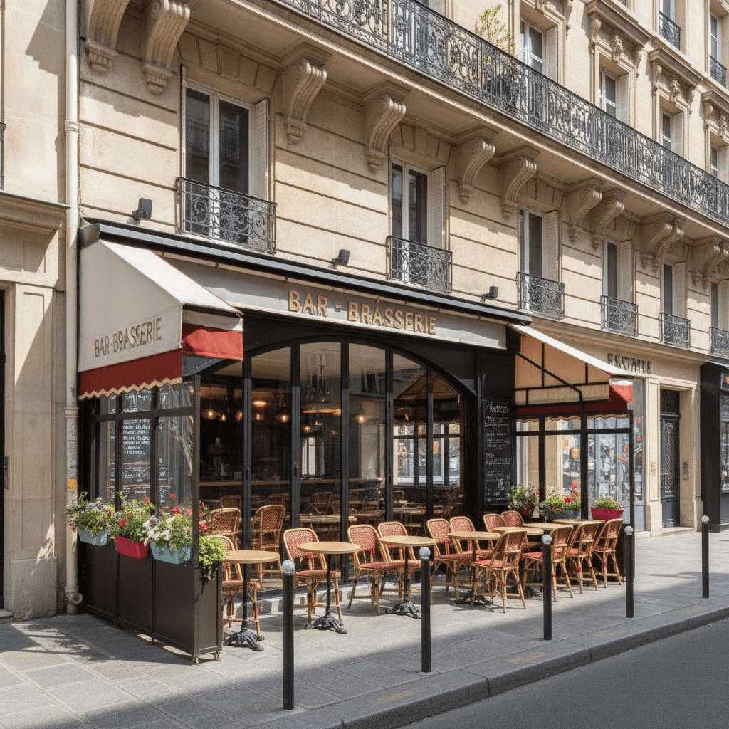 Bar-brasserie 10 couverts à Paris : licence IV - extraction