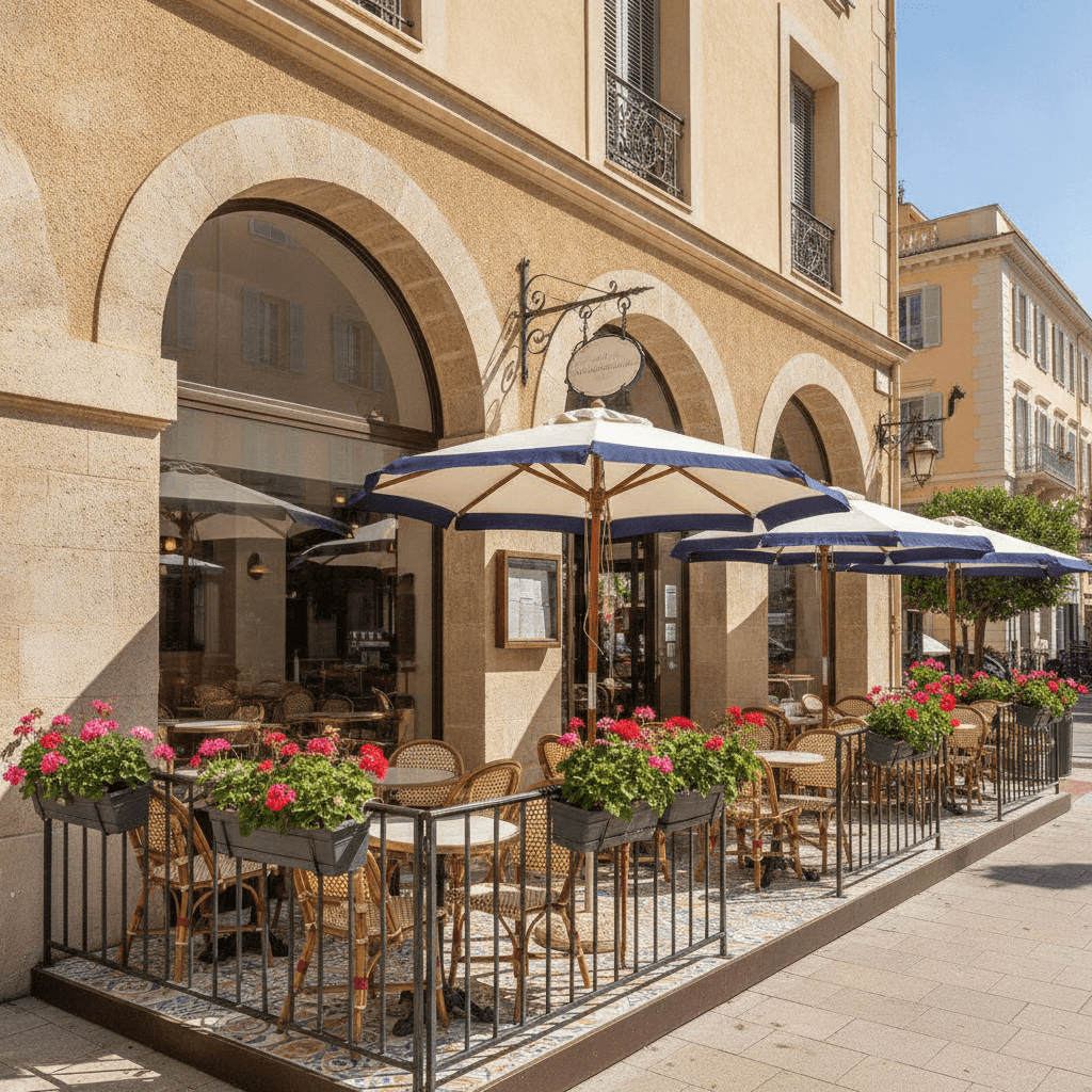 Bar-brasserie 200m² à Nice : terrasse - licence IV