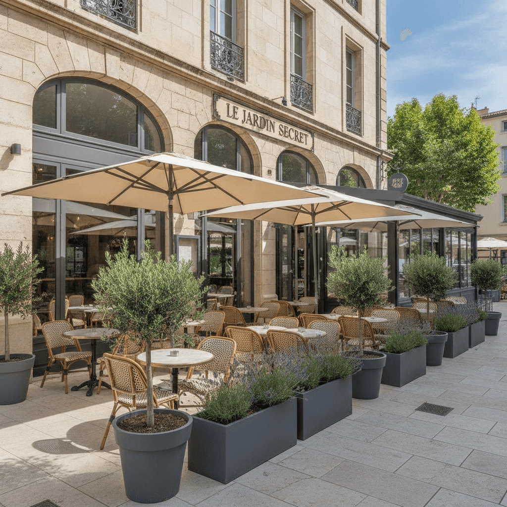 Bar-brasserie 520m² à Aix-En-Provence : terrasse - licence IV