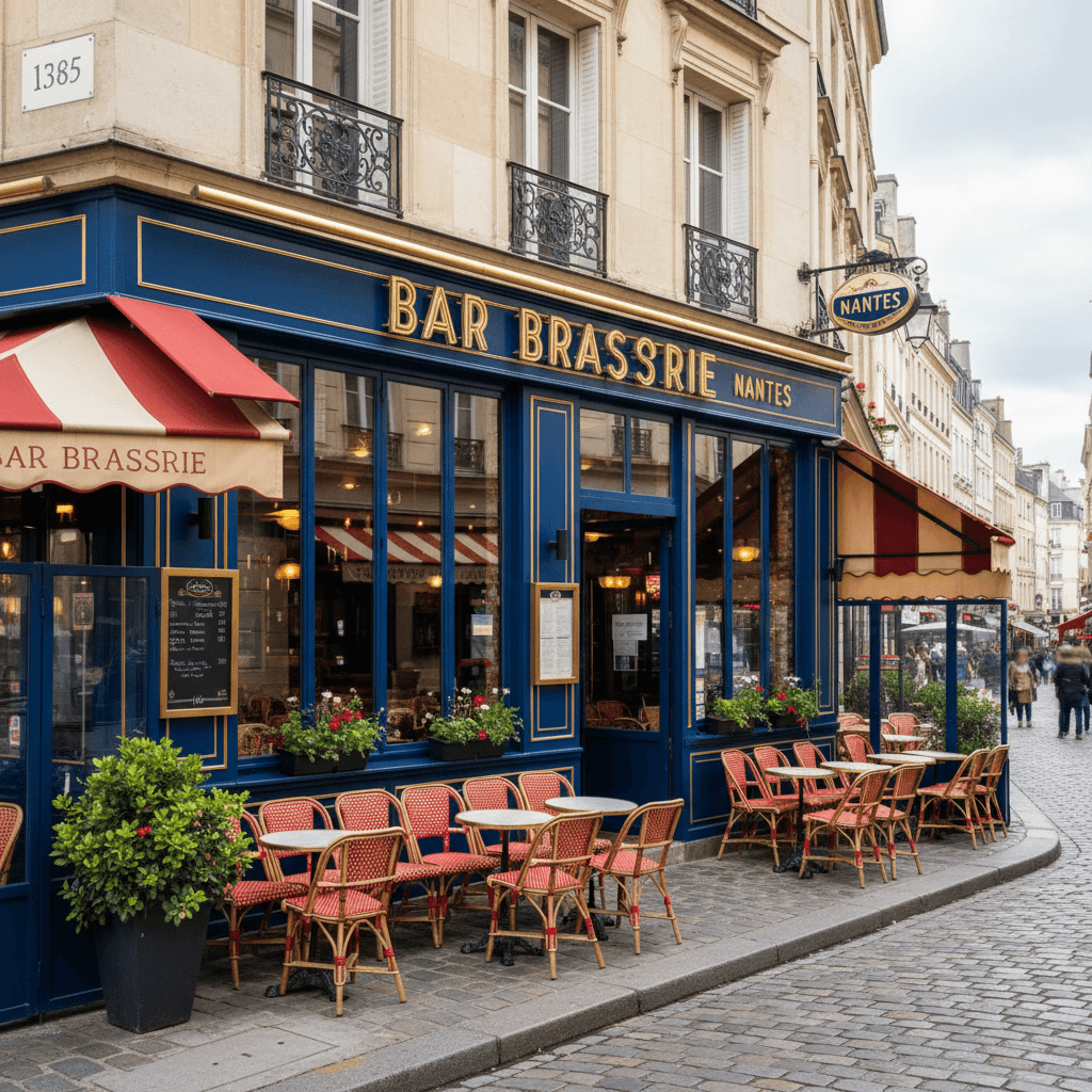 Bar-brasserie 95m² à Nantes : terrasse - licence IV