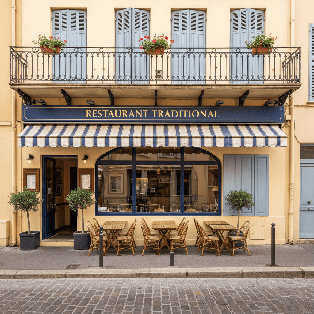 Restaurant 60m² à Nice : terrasse - licence IV