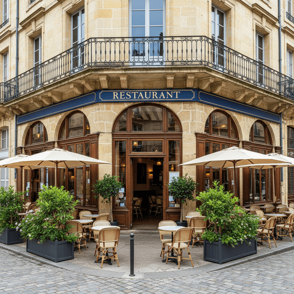 Restaurant 126m² à Bordeaux : terrasse - licence IV