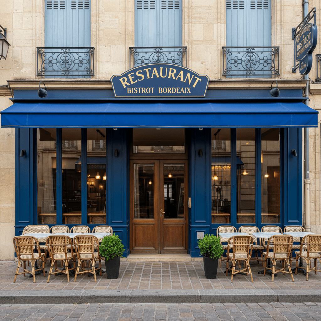 Restaurant 50m² à Bordeaux : terrasse - extraction