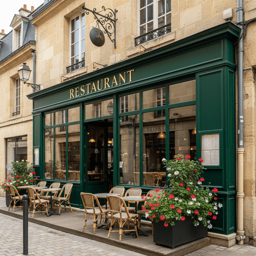 Restaurant 58m² à Bordeaux : terrasse - licence IV