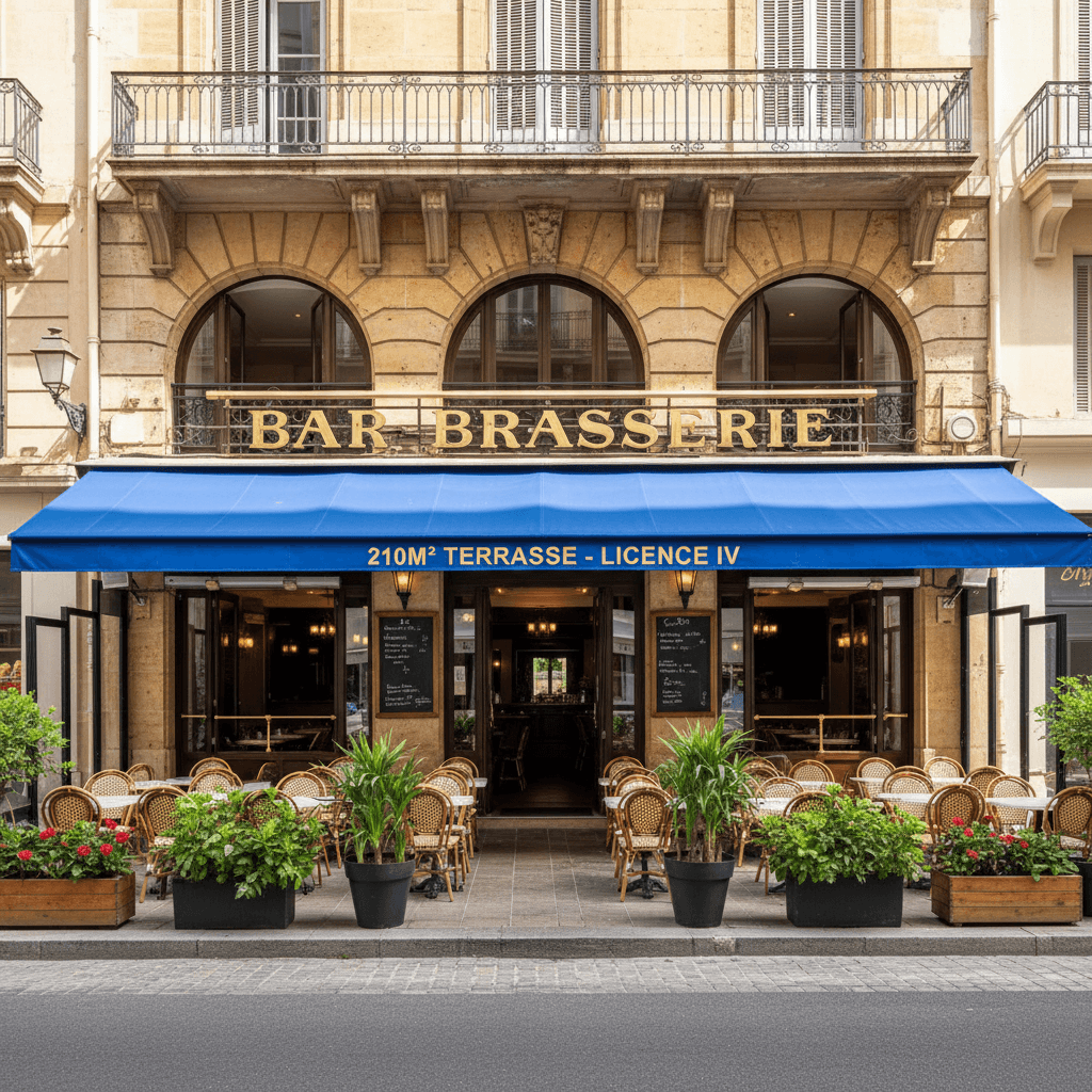 Bar-brasserie 210m² à Marseille : terrasse - licence IV