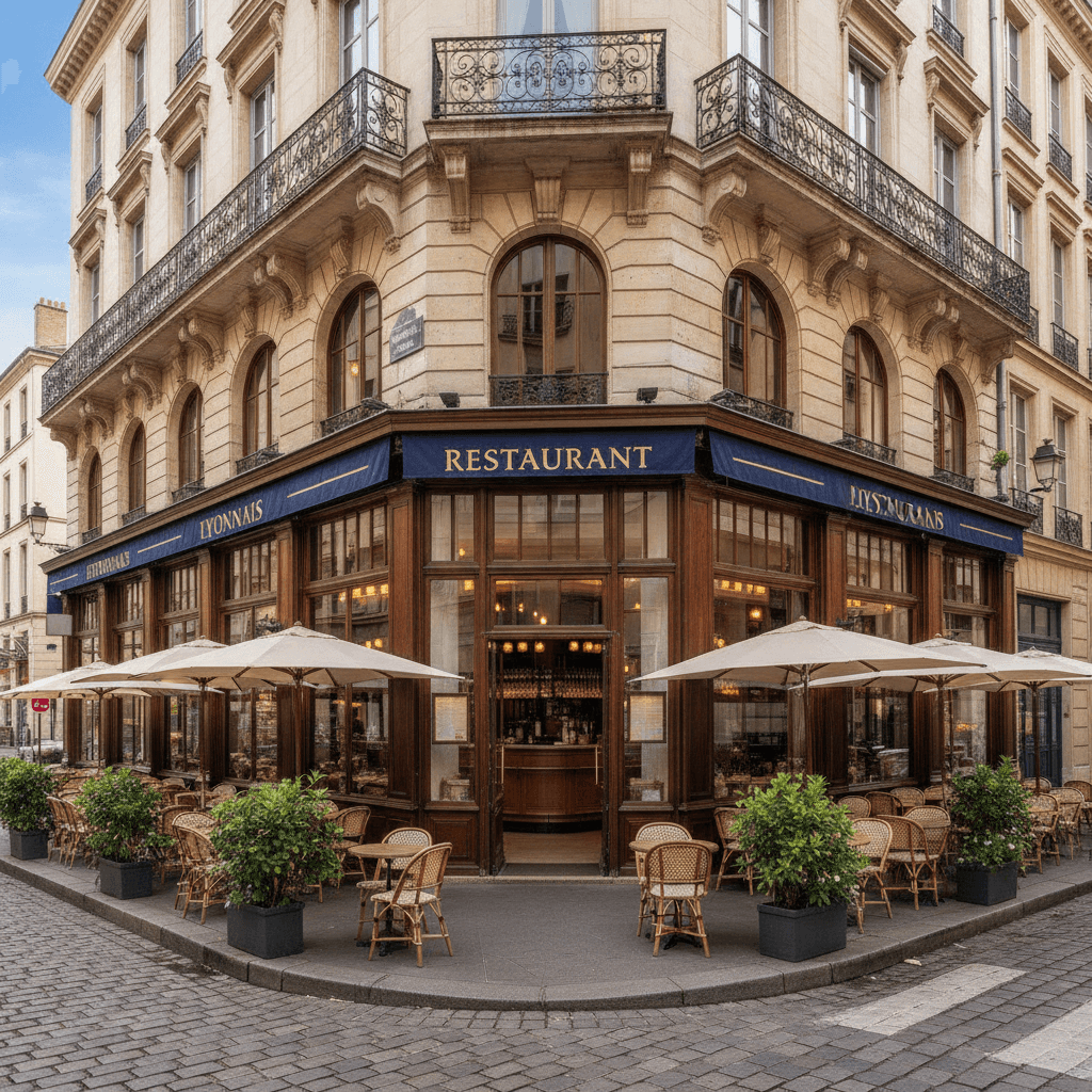 Restaurant 236m² à Lyon : terrasse - licence IV