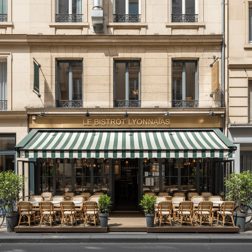 Bar-brasserie 94m² à Lyon : terrasse - licence IV