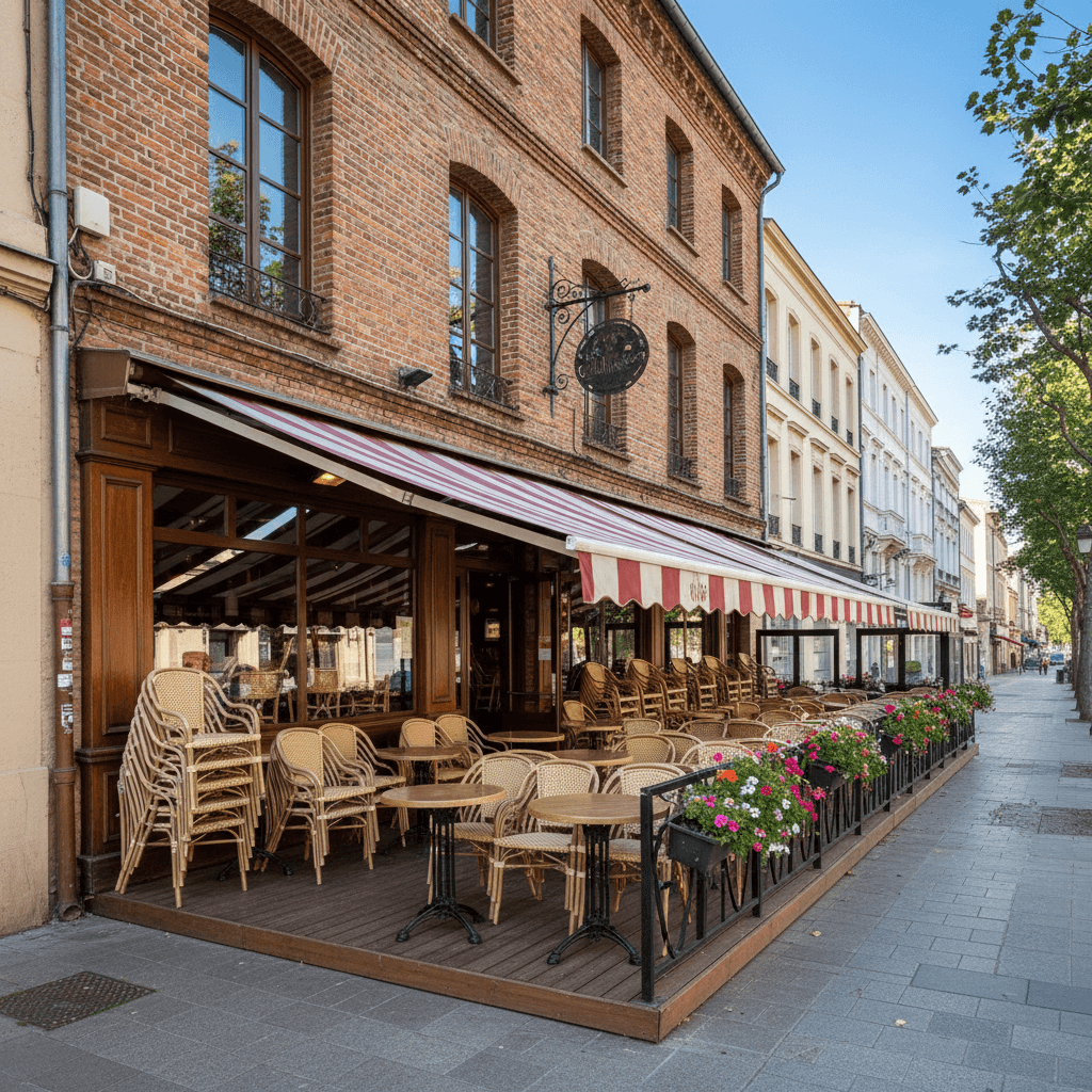 Bar-brasserie à Toulouse : terrasse - licence IV