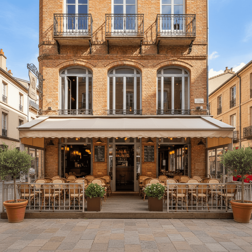 Bar-brasserie à Toulouse : terrasse - licence IV