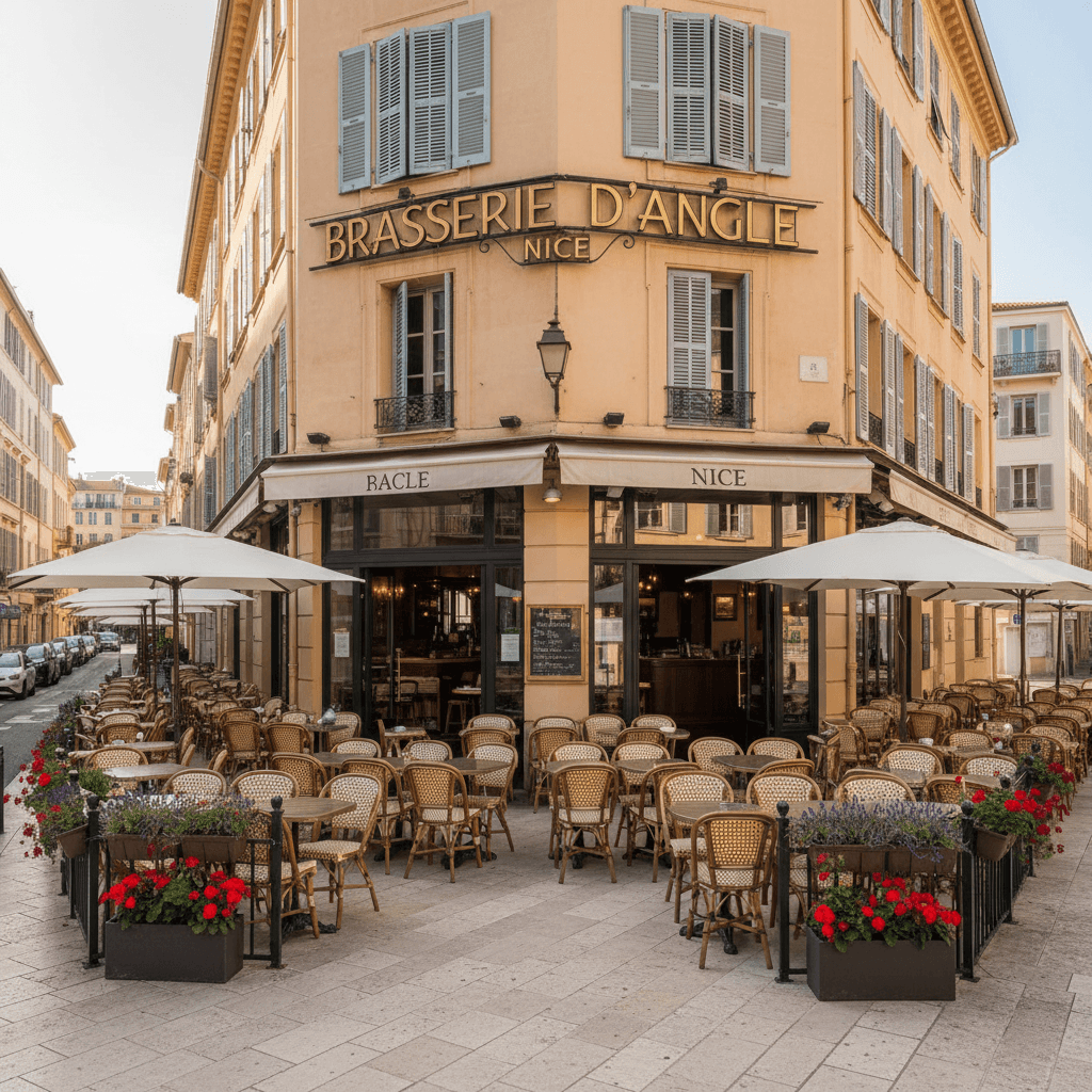 Bar-brasserie à Nice : terrasse - licence IV