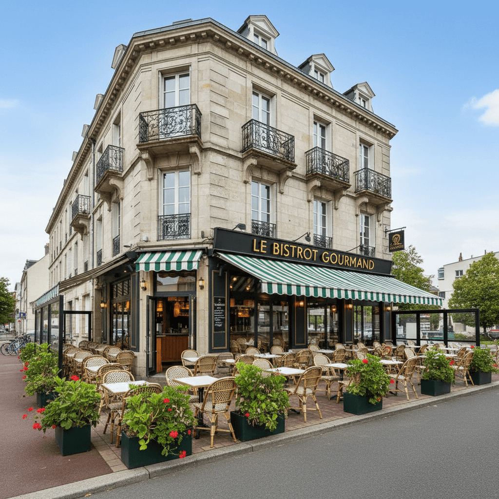 Restaurant 750m² à Nantes : terrasse - extraction