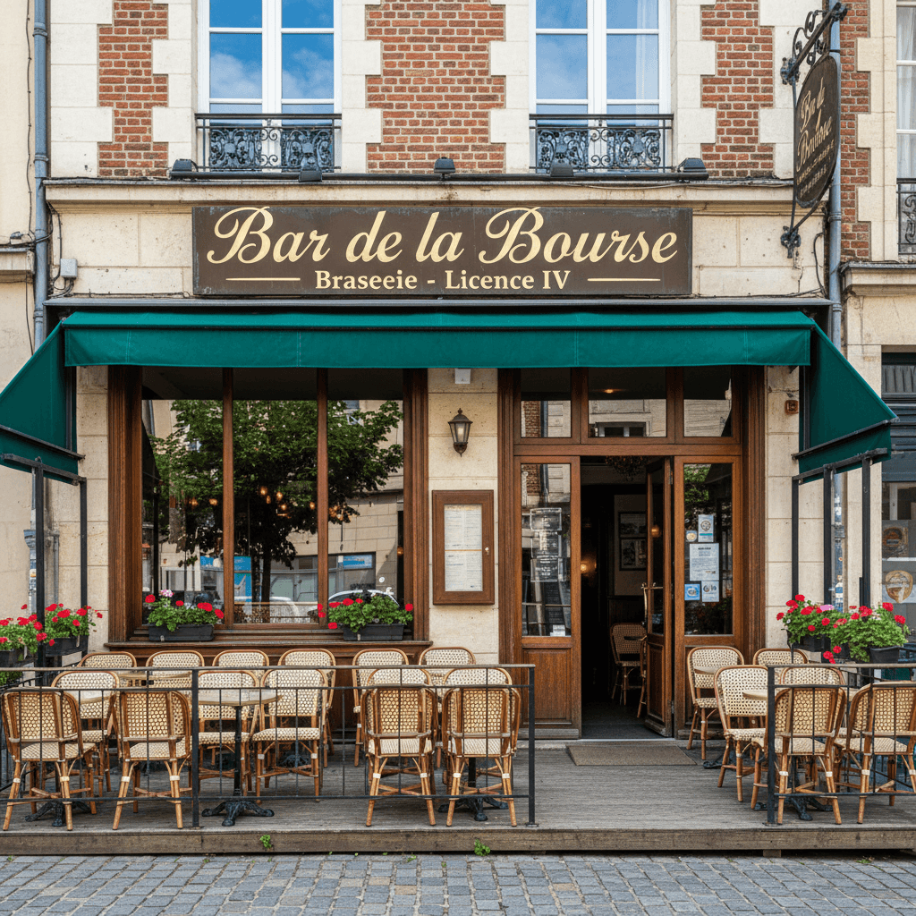 Bar-brasserie à Lille : terrasse - licence IV