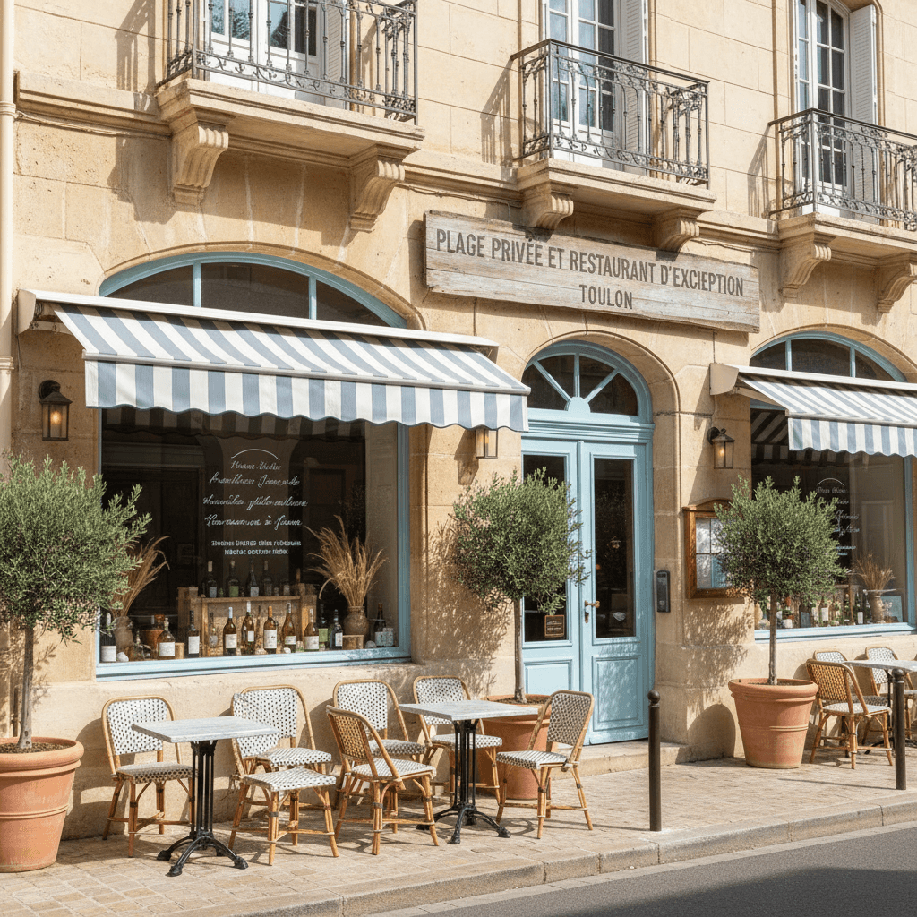 Restaurant 1700m² à Toulon : terrasse - licence IV