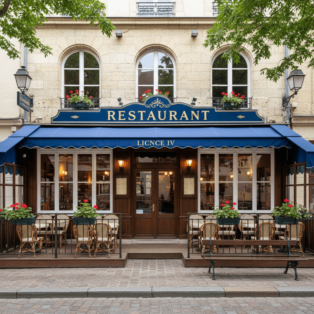 Restaurant à Rouen : terrasse - licence IV