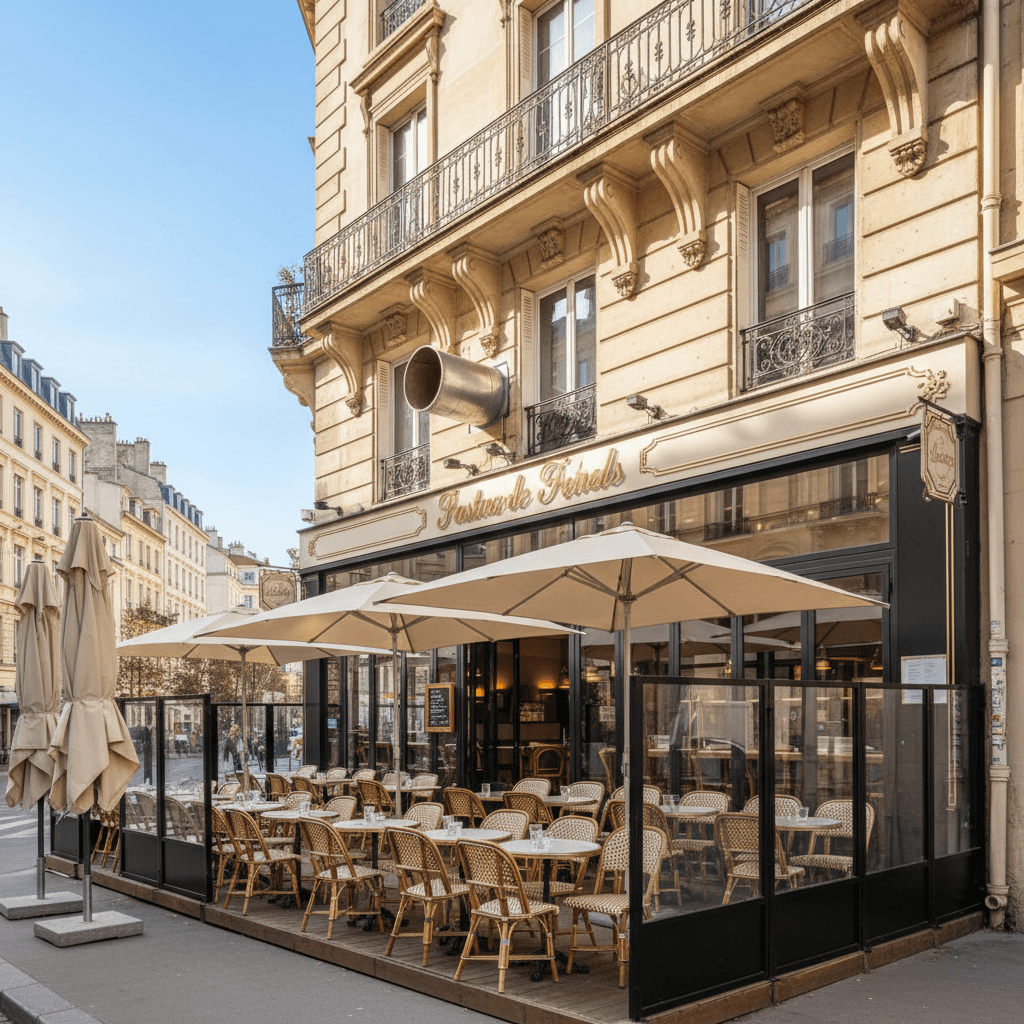 Fast-food 194m² à Lyon : terrasse - licence IV