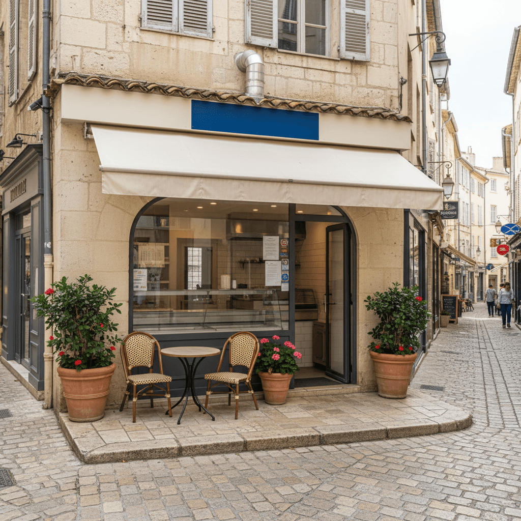 Snack 9m² à Aix-En-Provence : terrasse - extraction