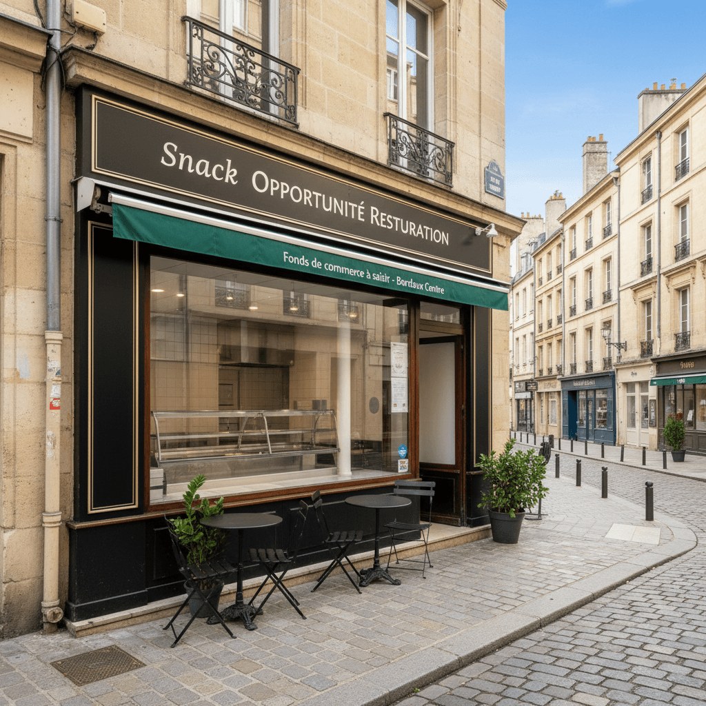 Snack 72m² à Bordeaux : extraction - cuisine équipée