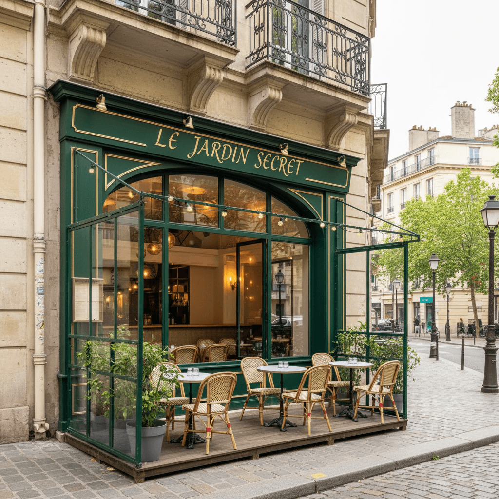 Restaurant 80m² à Lyon : terrasse - licence IV