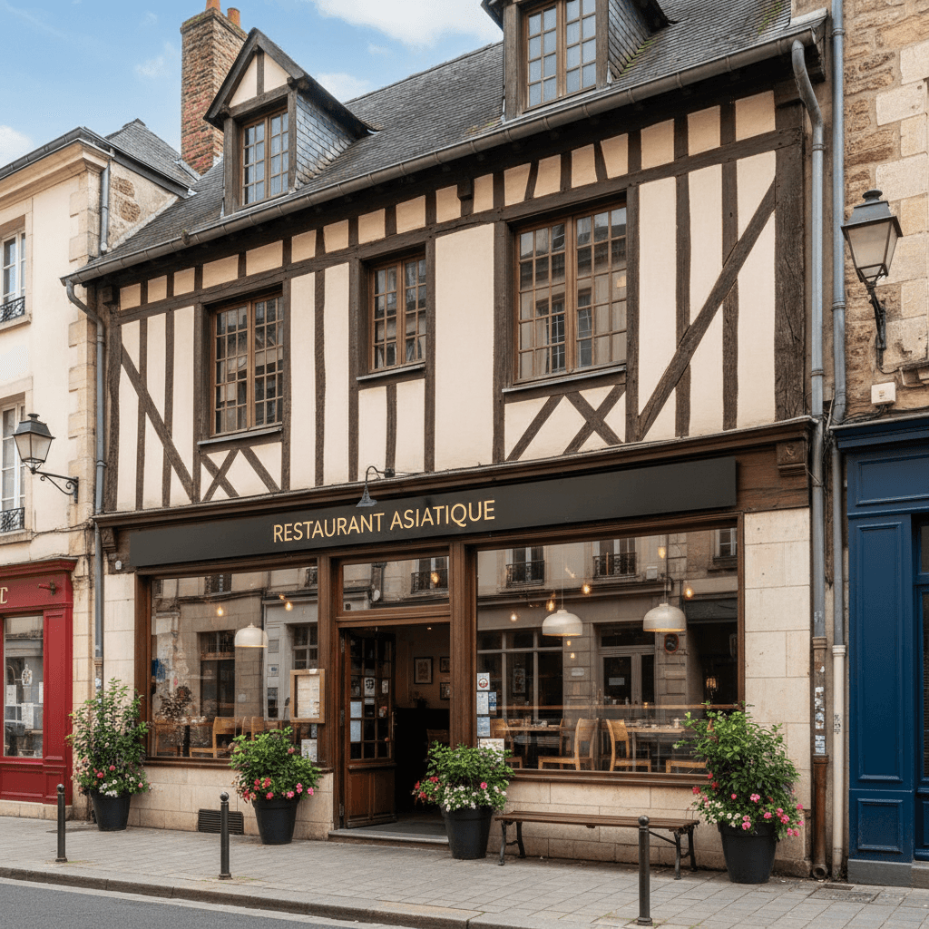Restaurant 120m² à Rouen : terrasse - licence IV