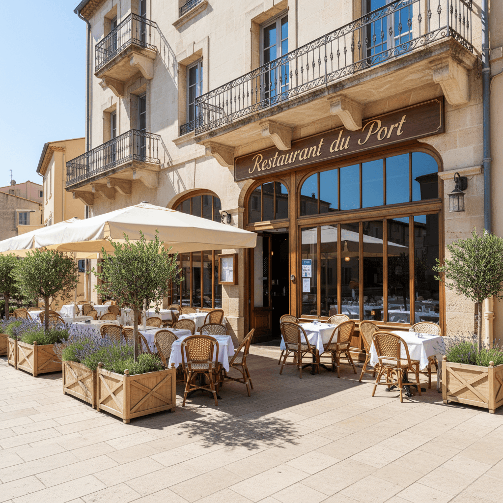 Restaurant 300m² à Antibes : terrasse - licence IV