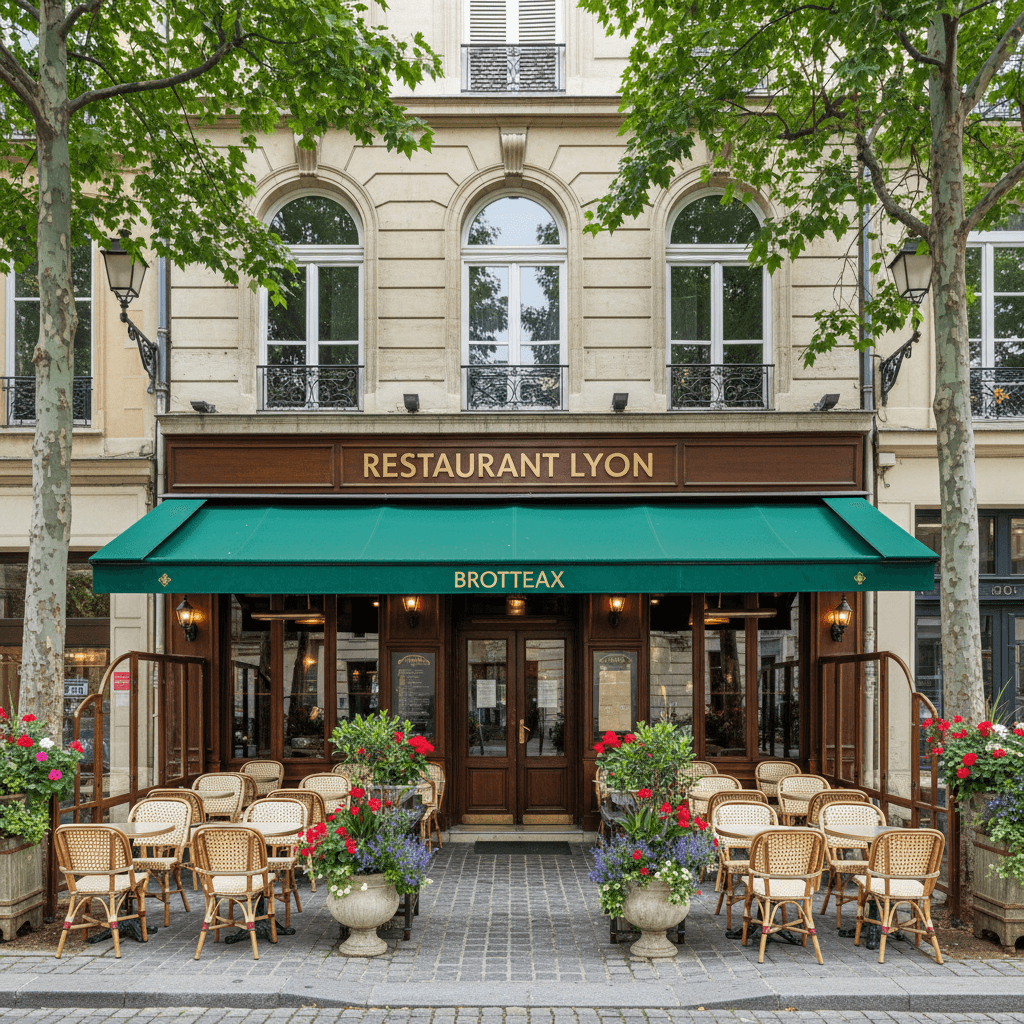 Restaurant à Lyon : terrasse - extraction