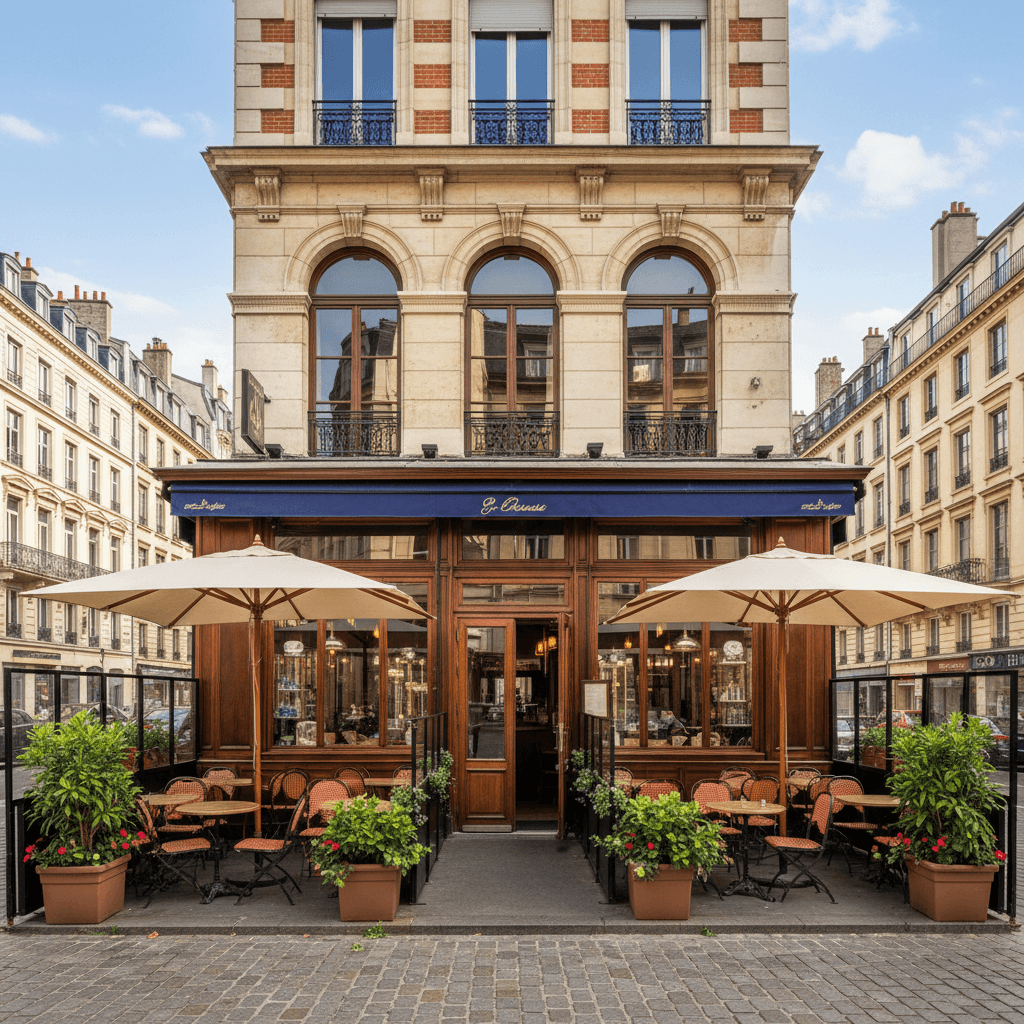 Bar-brasserie 570m² à Lyon : terrasse - licence IV