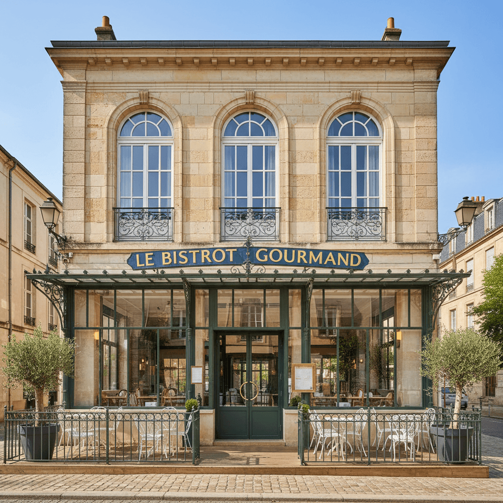 Restaurant à Bordeaux : terrasse - extraction