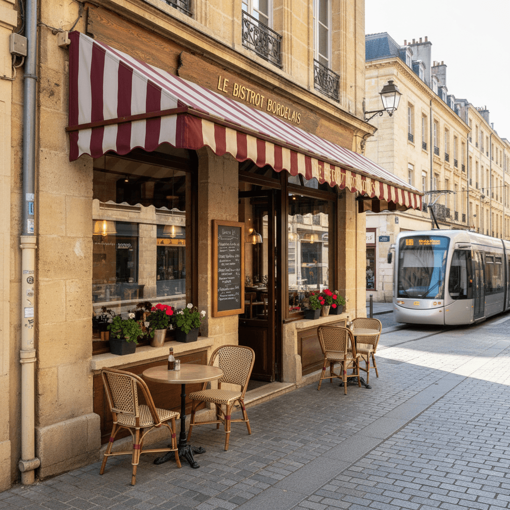 Restaurant à Bordeaux : terrasse - extraction