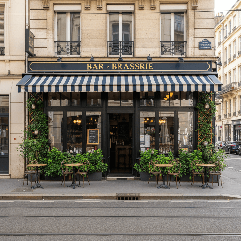Bar-brasserie à Lyon : terrasse - licence IV