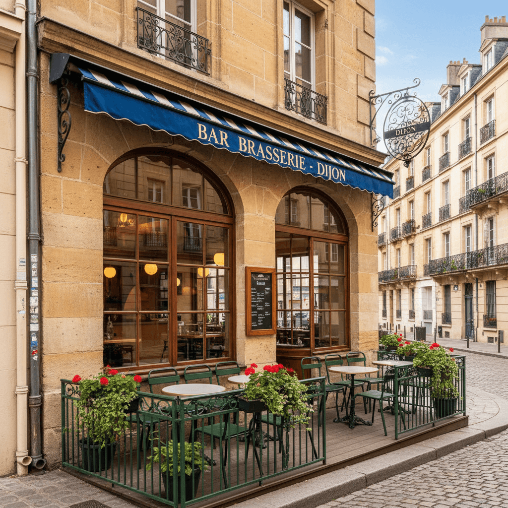 Bar-brasserie à Dijon : terrasse - licence IV