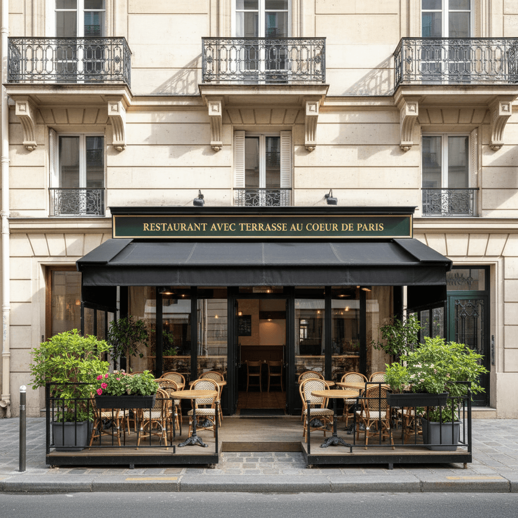 Restaurant avec Terrasse au Cœur de Paris
