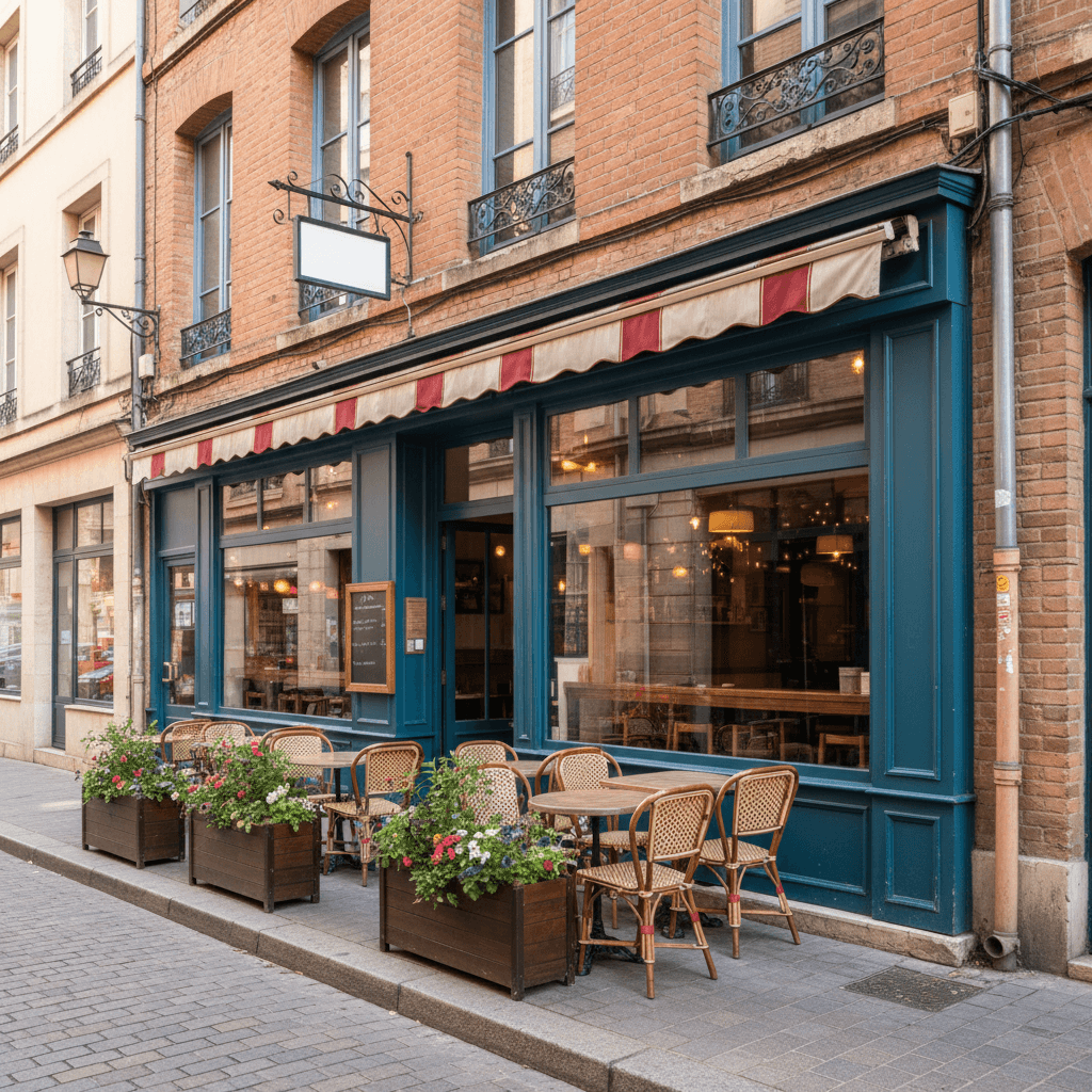 Restaurant 90m² à Toulouse : terrasse - licence IV