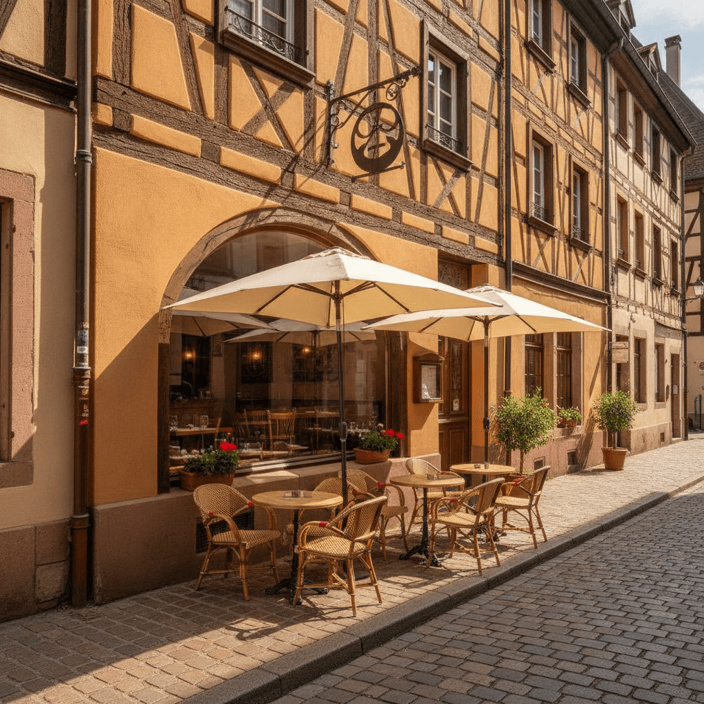 Restaurant 57m² à Strasbourg : terrasse - licence IV