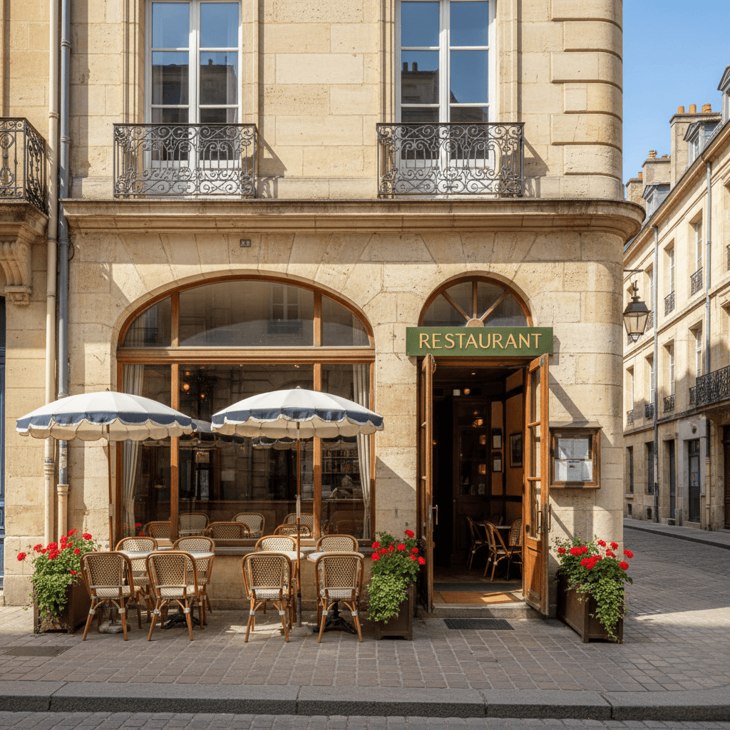 Restaurant 200m² à Bordeaux : terrasse - extraction