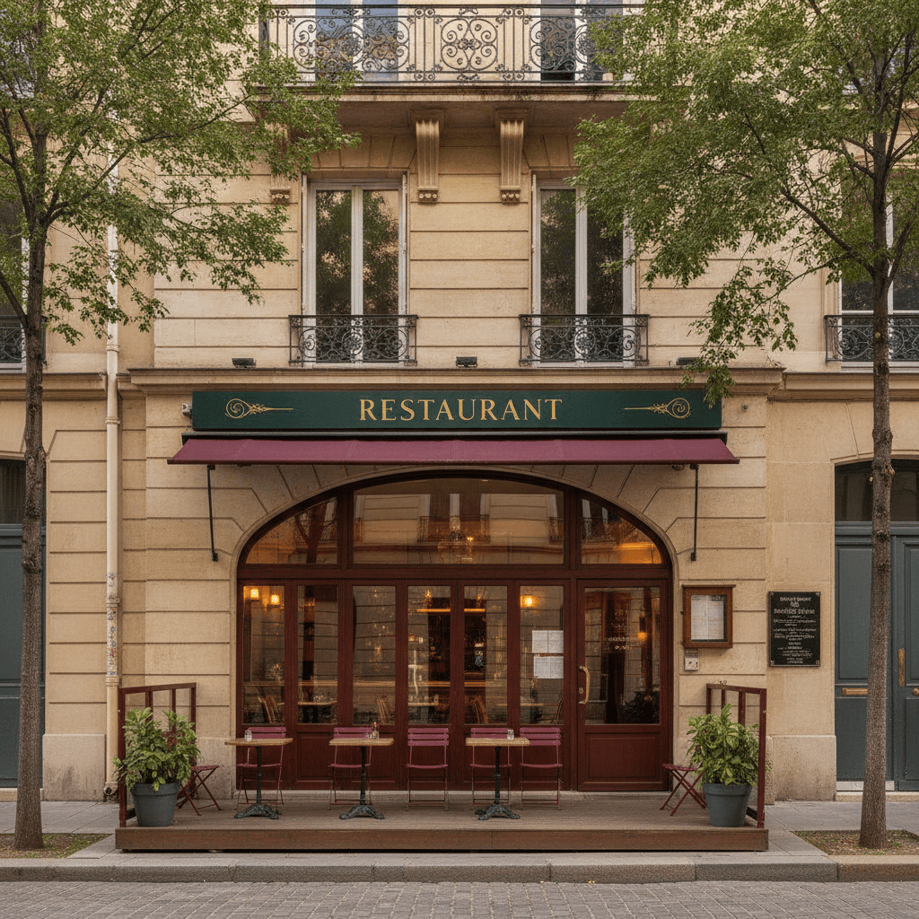 Restaurant 85m² à Lyon : terrasse - extraction