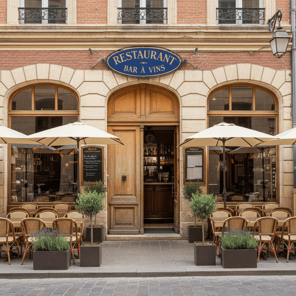 Restaurant-bar à vins au cœur de Toulouse, 120 m²