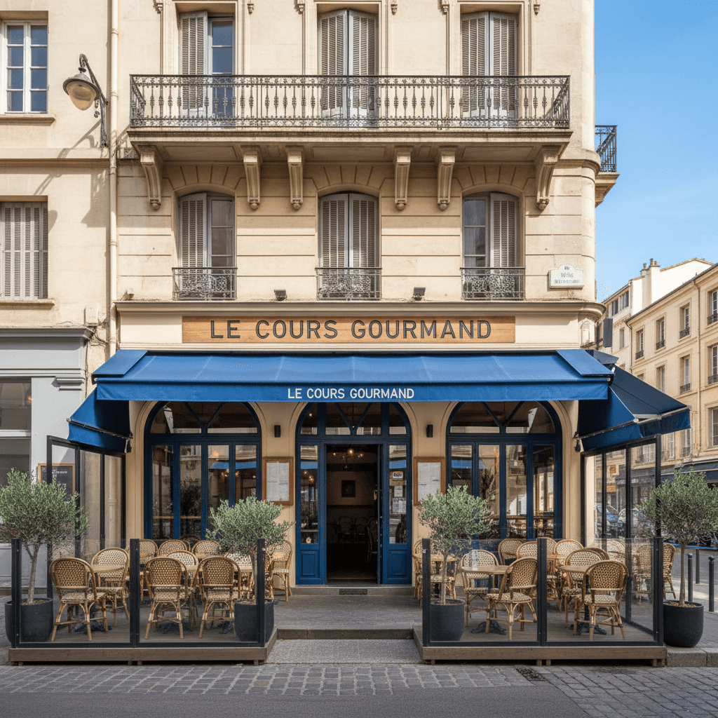 Restaurant 200m² à Marseille : terrasse - licence IV