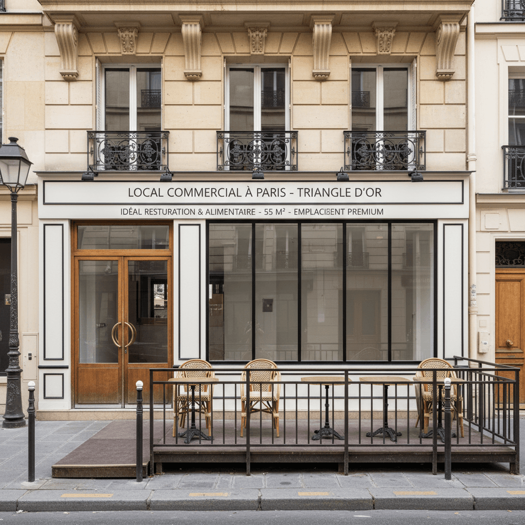 Local Commercial à Paris - Triangle d'Or
