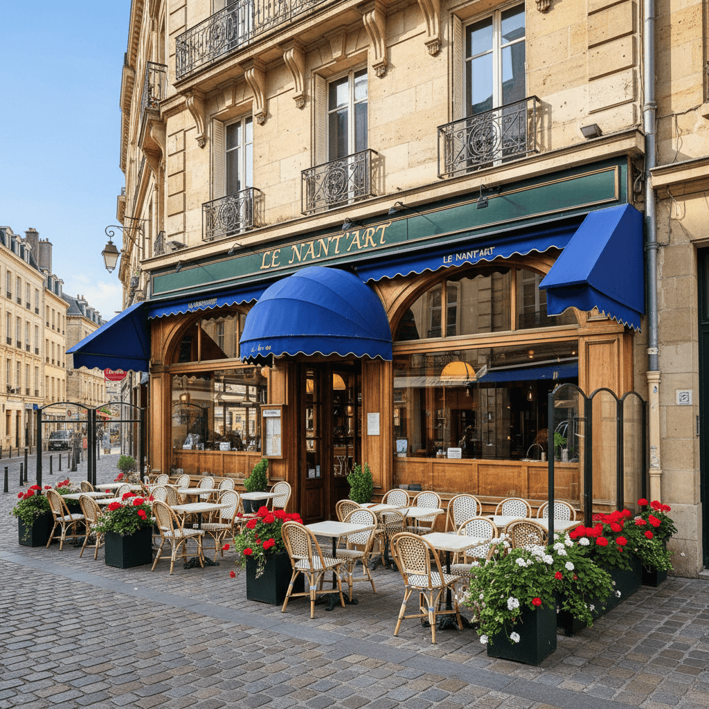 Restaurant à Nantes : terrasse - extraction