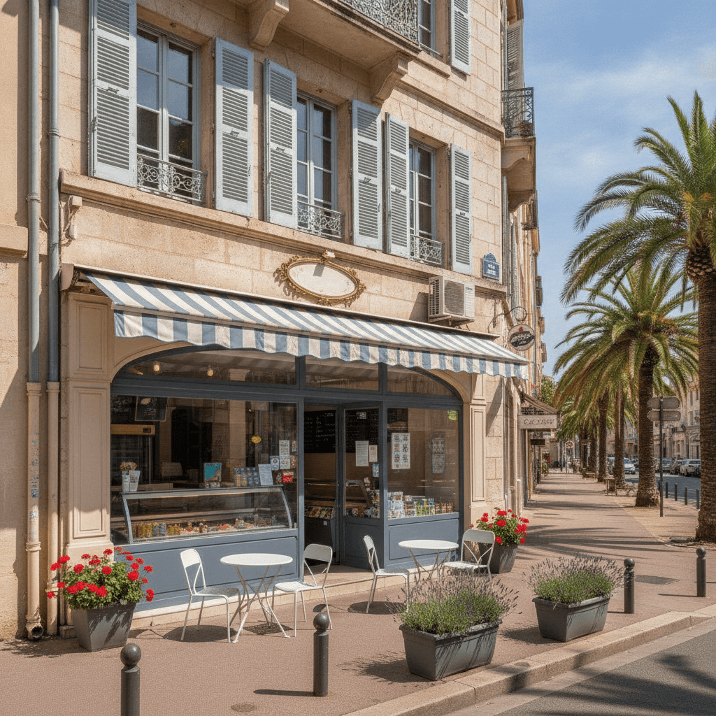 Snack à Toulon : terrasse - climatisation