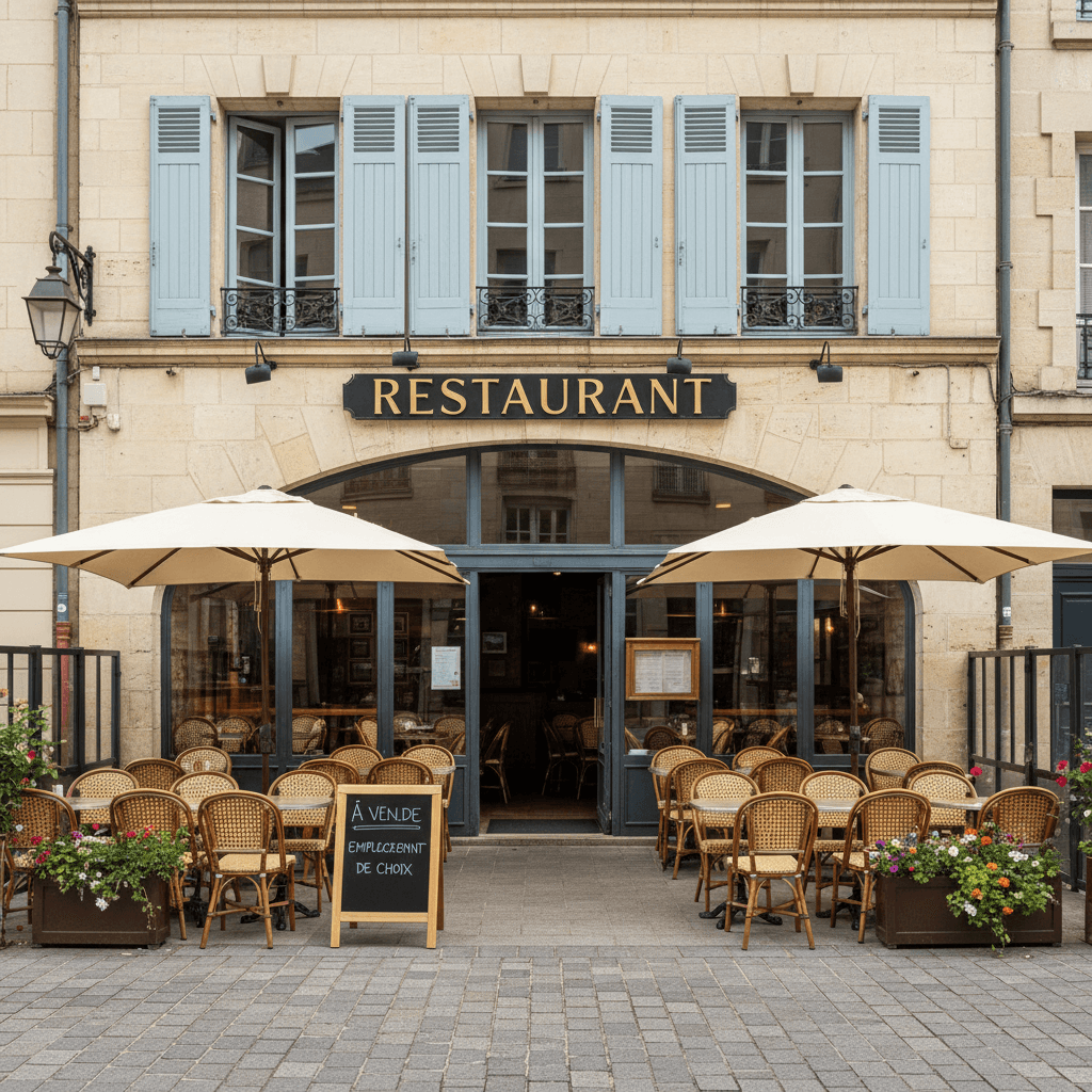 Restaurant 60m² à Nantes : terrasse - licence IV