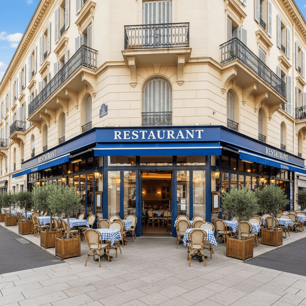 Restaurant 90m² à Nice : terrasse - licence IV