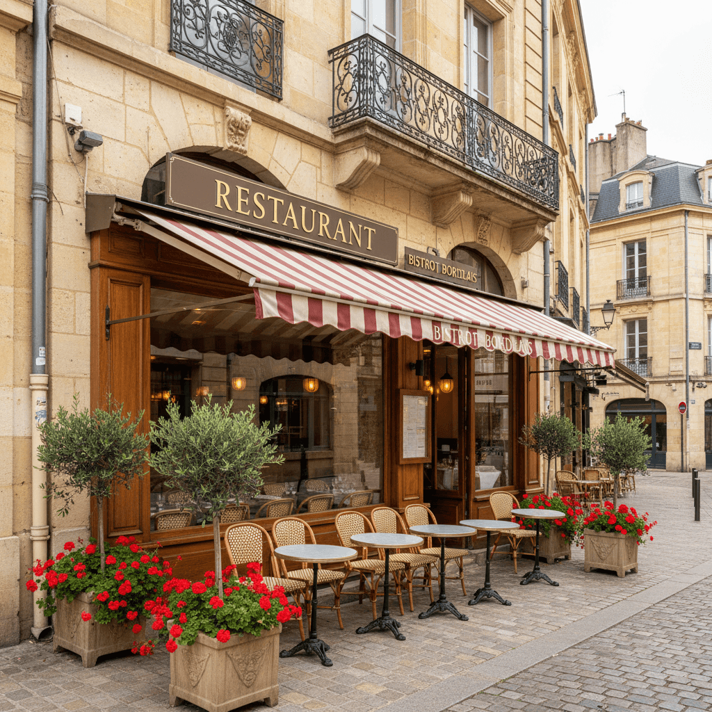 Restaurant 119m² à Bordeaux : terrasse - licence IV