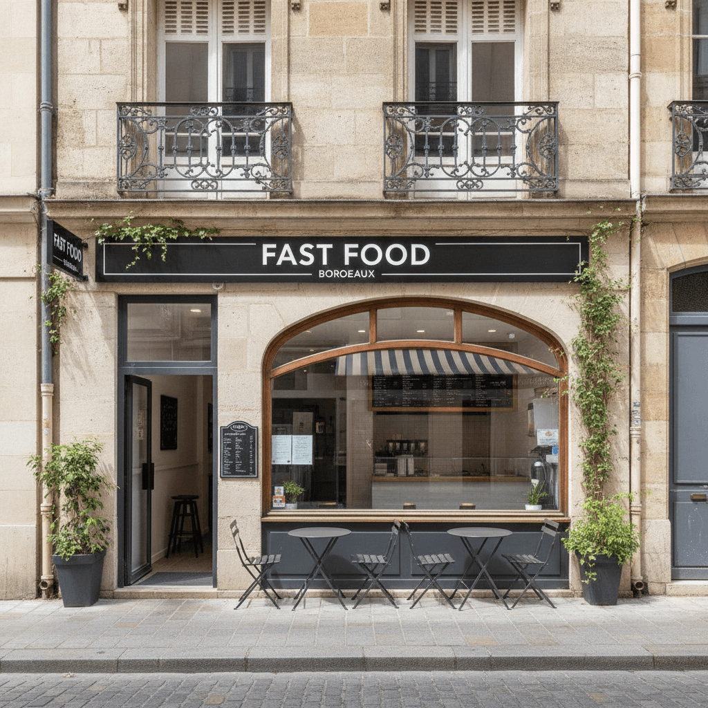 Fast-food 74m² à Bordeaux : extraction - cuisine équipée